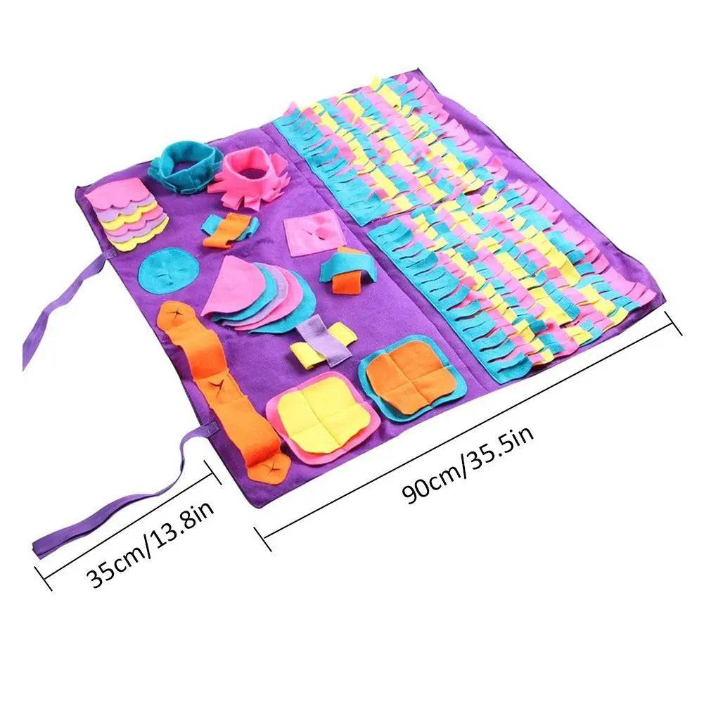 Pet Snuffle MatnullPaws And PensWhy Every Pet Needs a Pet Snuffle Mat
Make your dog's mealtime interesting and exciting with the Dog Snuffle Mat. The mat is specially designed with loads of differePaws And Pens
