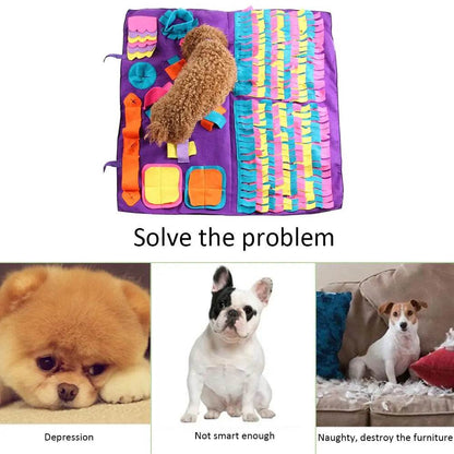 Pet Snuffle MatnullPaws And PensWhy Every Pet Needs a Pet Snuffle Mat
Make your dog's mealtime interesting and exciting with the Dog Snuffle Mat. The mat is specially designed with loads of differePaws And Pens